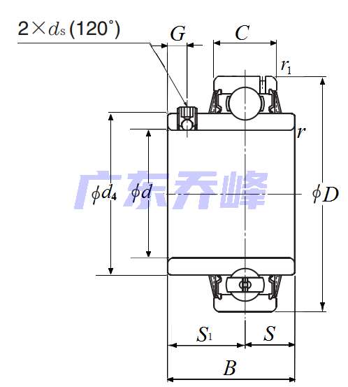 NTN UCS315-215D1軸承圖紙