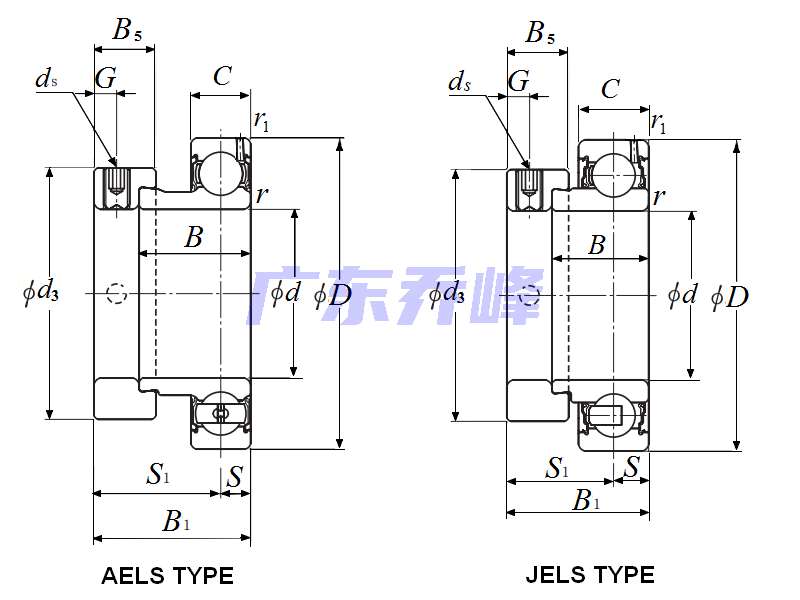 NTN NPC103RR2C軸承圖紙