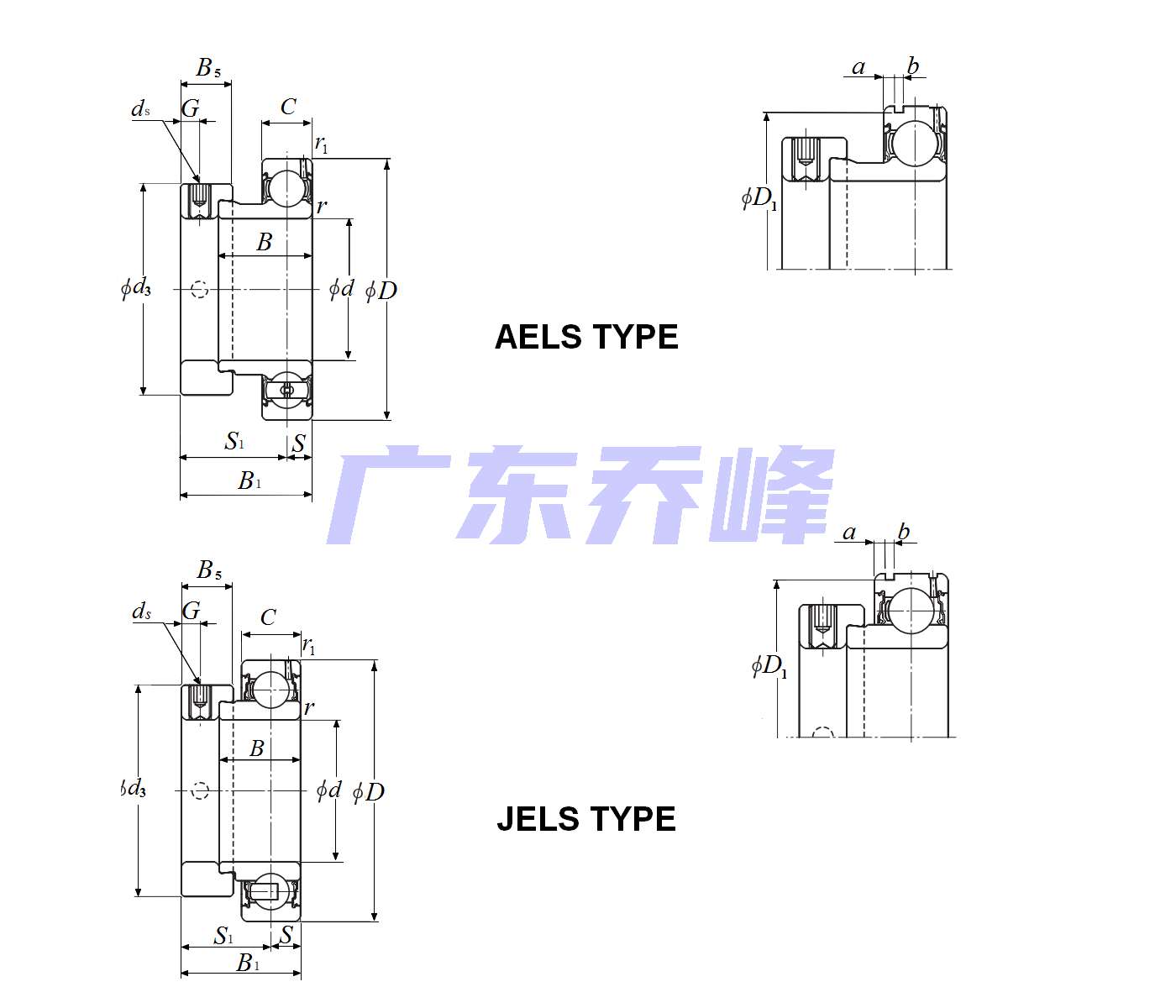 NTN AELS203N軸承圖紙