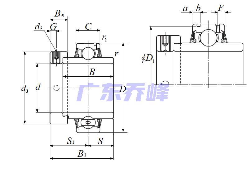 NTN UELS211-203D1N軸承圖紙