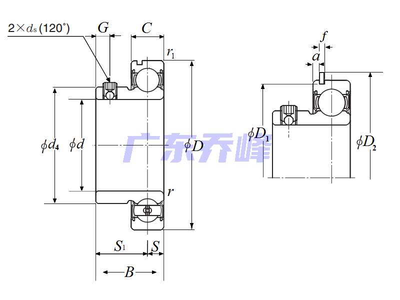 NTN ASS201NR軸承圖紙