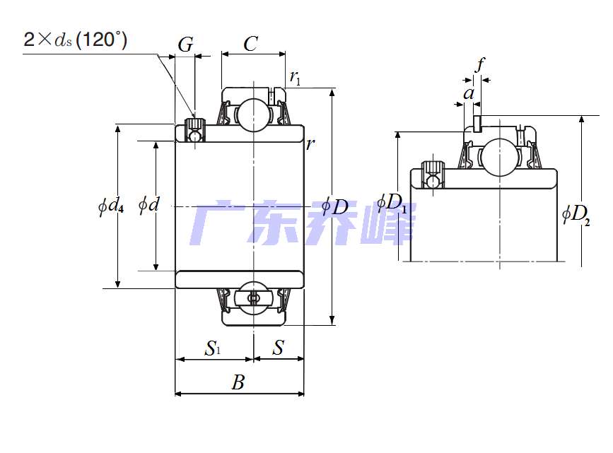 NTN UCS207-104LD1NR軸承圖紙