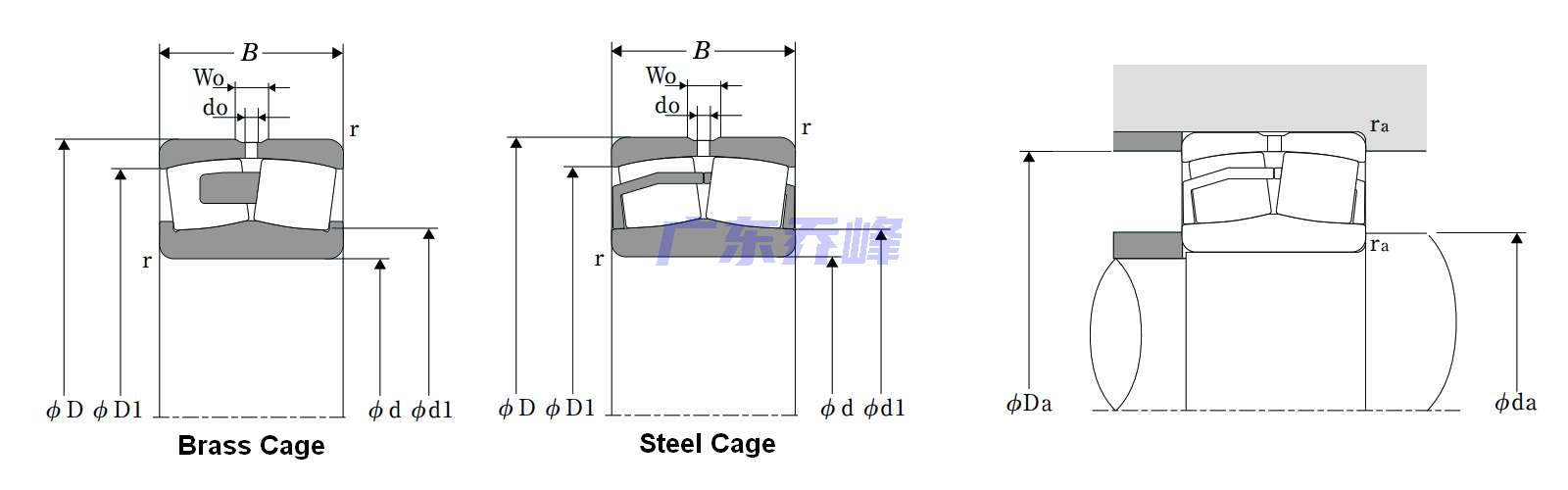 NTN 21318D1C3軸承圖紙