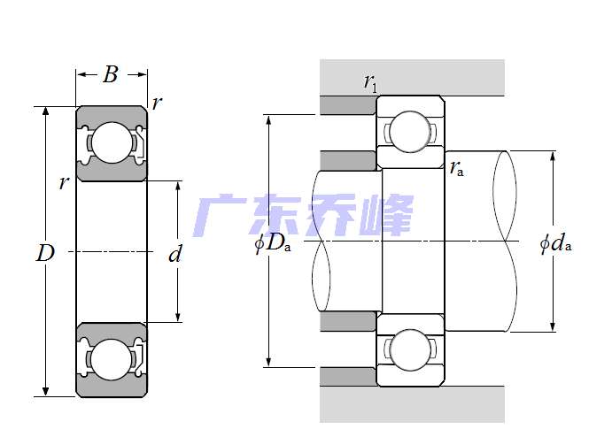 NTN 6011ZCM軸承圖紙