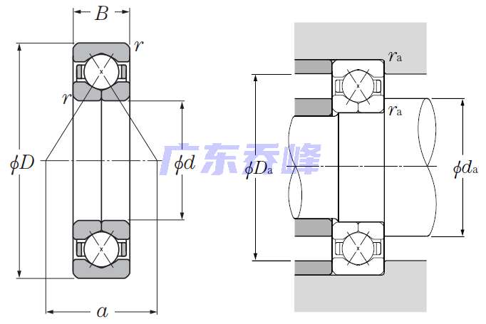 NTN QJ310軸承圖紙