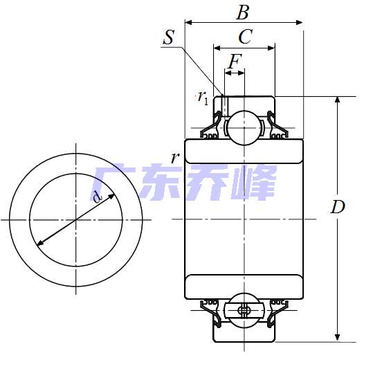 NTN 5AC10-1.15/16軸承圖紙