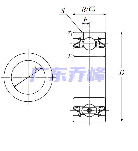 NTN DC211TTR2軸承圖紙