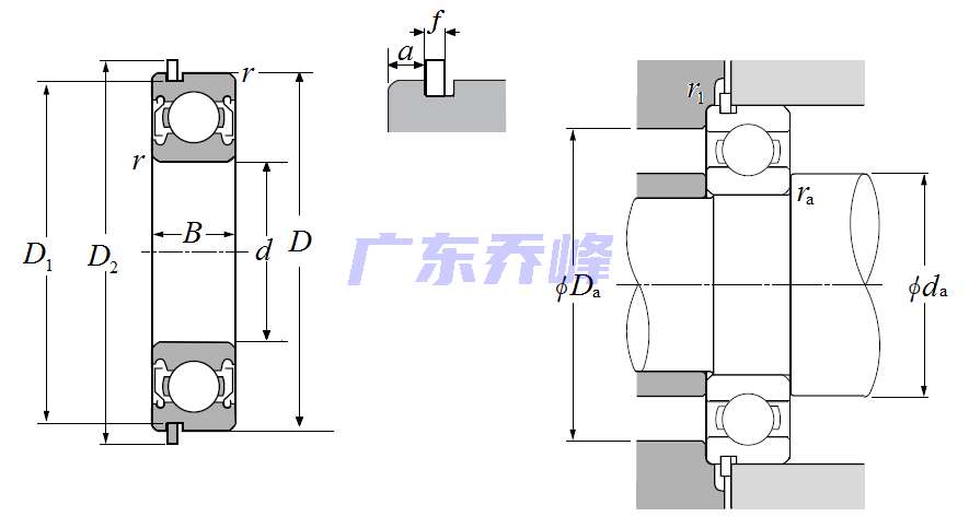 NTN 6815ZZNR軸承圖紙