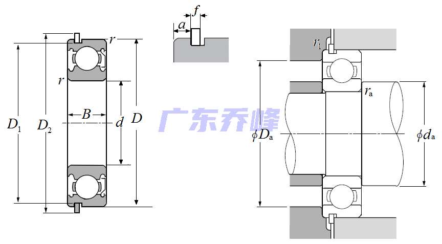NTN 6024ZNR軸承圖紙