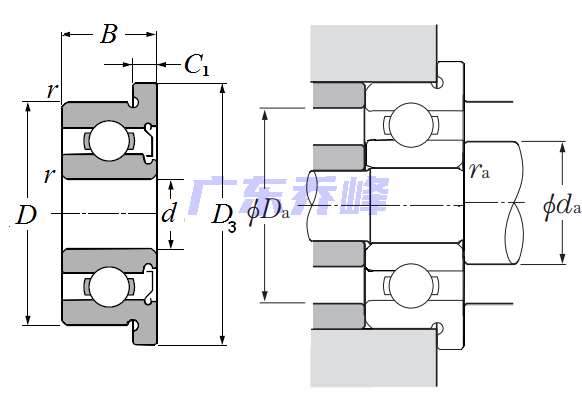 NTN FLWBC5-13Z軸承圖紙