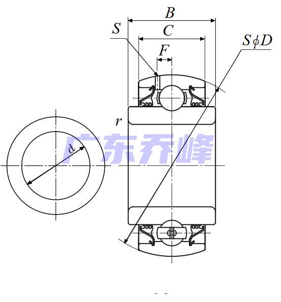 NTN DS208TT2A軸承圖紙