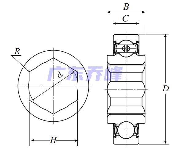 NTN HPC104TPA軸承圖紙
