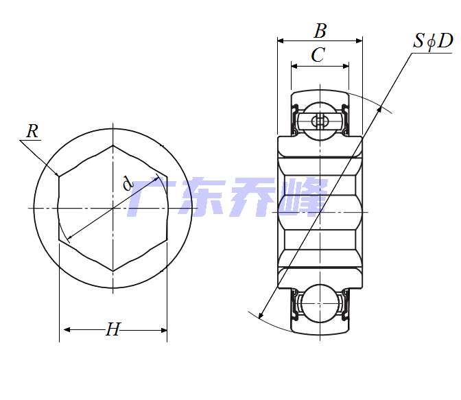 NTN HPS014GP軸承圖紙