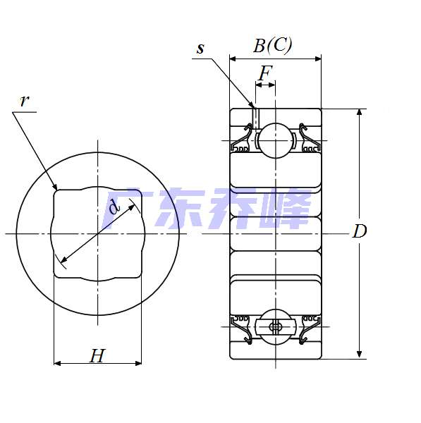 NTN DC210TT4軸承圖紙