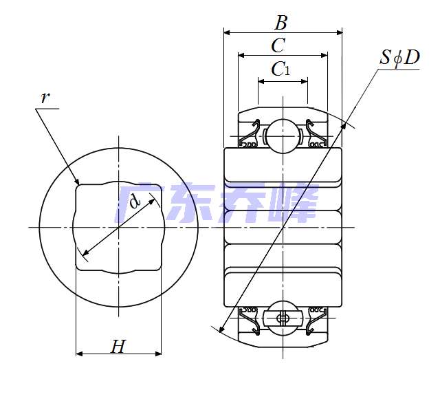 NTN 4AS08-1軸承圖紙