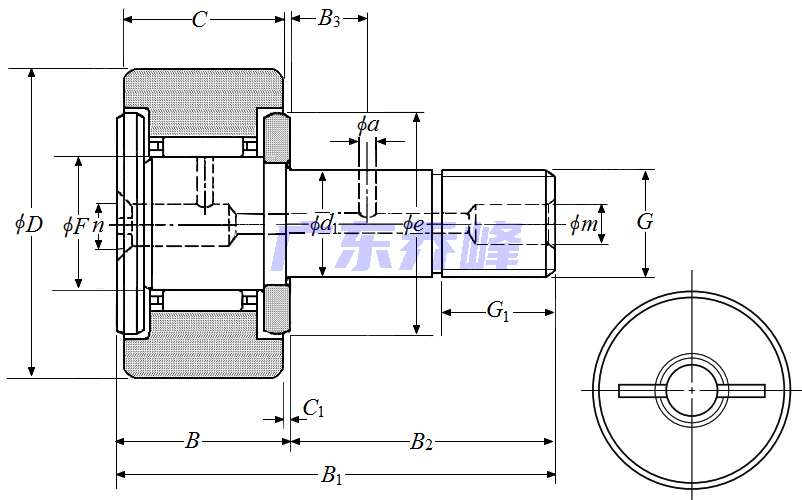 NTN KR85X軸承圖紙