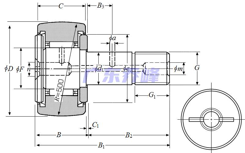NTN KR22FLL軸承圖紙