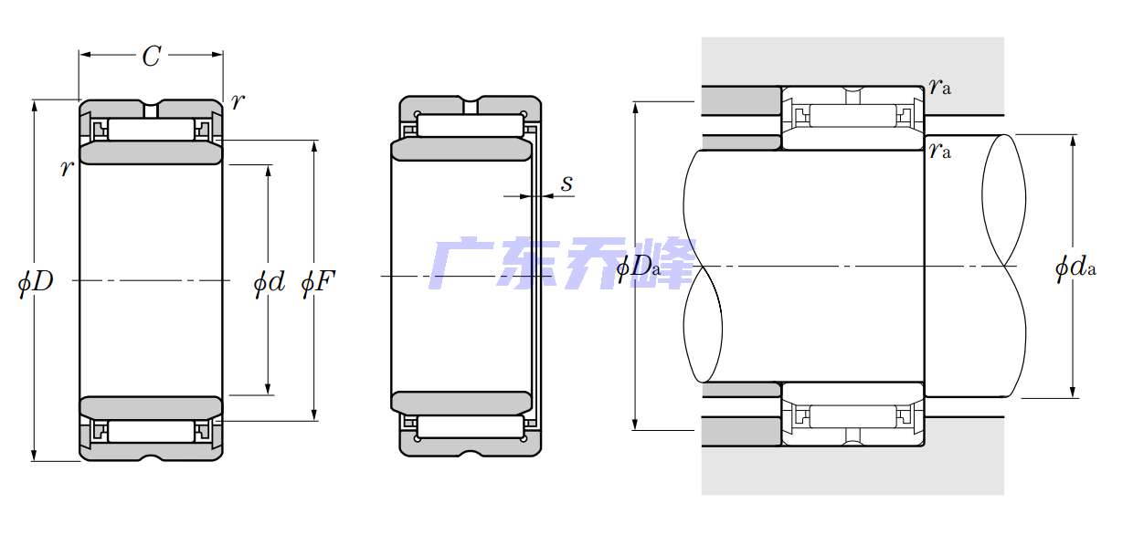 NTN NA4934軸承圖紙