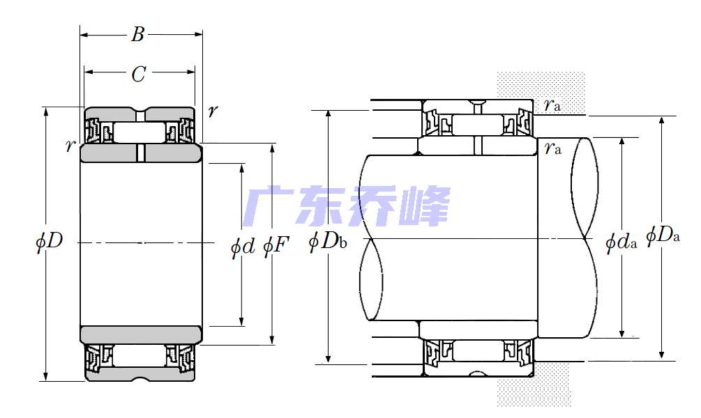 NTN NA4908LL軸承圖紙