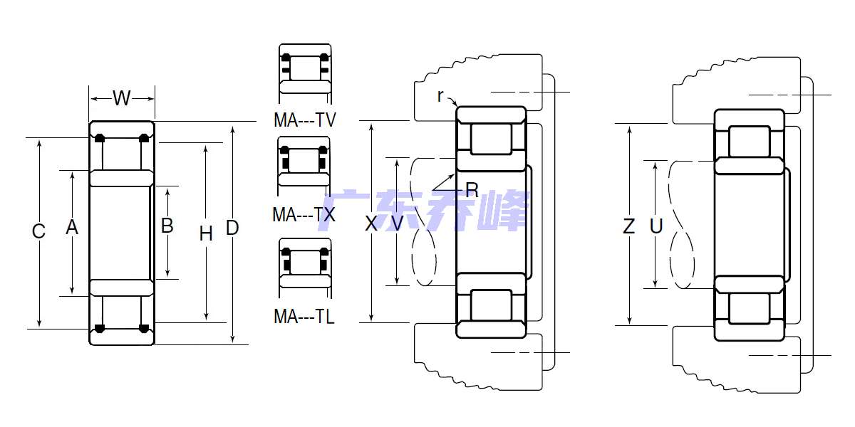 NTN MA5219TL軸承圖紙