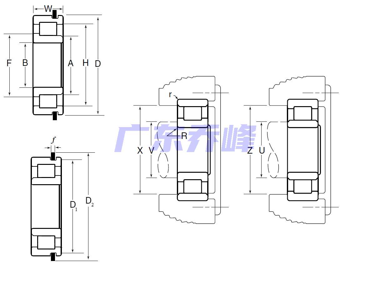 NTN MS1309GEXR軸承圖紙