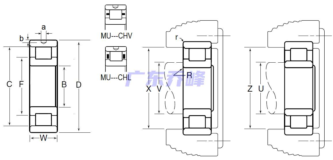 NTN MU1313CHV軸承圖紙