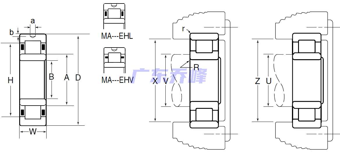 NTN MA1222EHL軸承圖紙