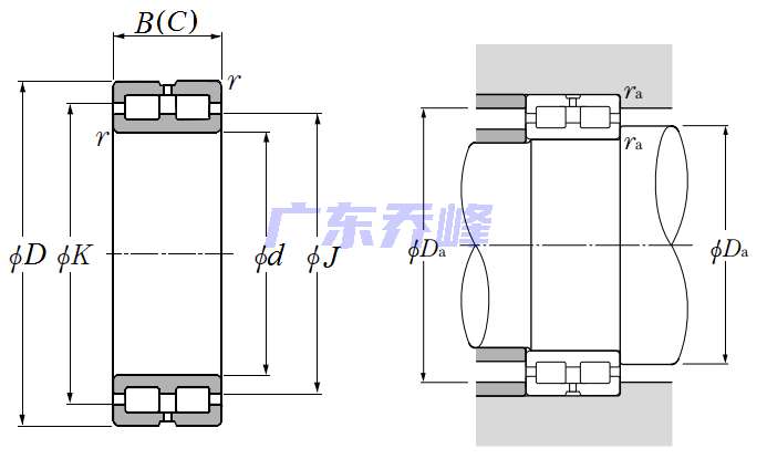 NTN SL01-4912軸承圖紙