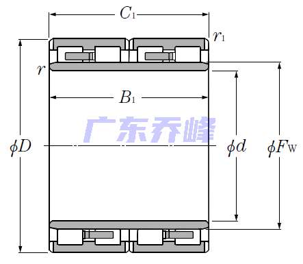 NTN 4R5611軸承圖紙
