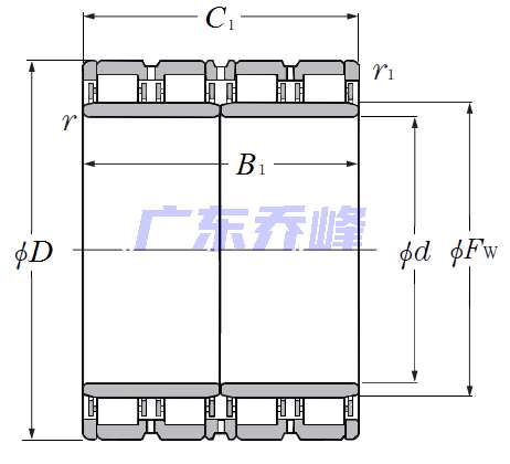 NTN E-4R17002軸承圖紙
