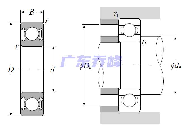 NTN 6005LHC3軸承圖紙
