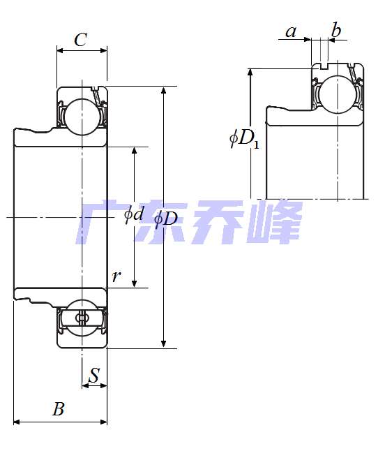 NTN ALS205-100N軸承圖紙