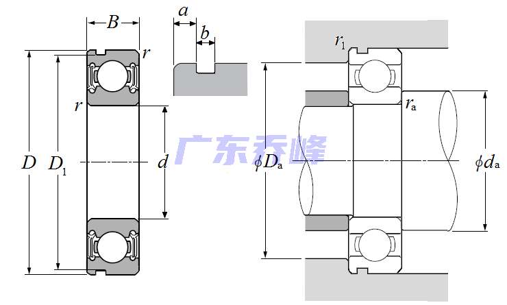 NTN 6211LLUN軸承圖紙