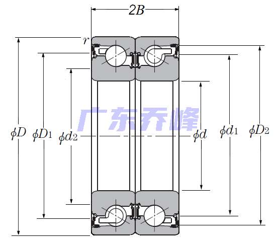 NTN BST55X120-1BLXLDB軸承圖紙