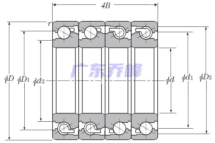 NTN BST60X120-1BDTFT軸承圖紙