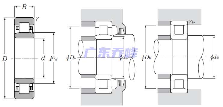 NTN NU264軸承圖紙