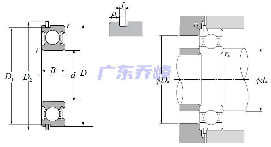 NTN 6018LBNRC3軸承圖紙