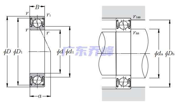 NTN 7903CDLLB軸承圖紙