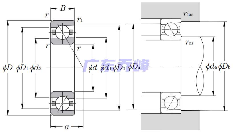 NTN 7014UAD軸承圖紙