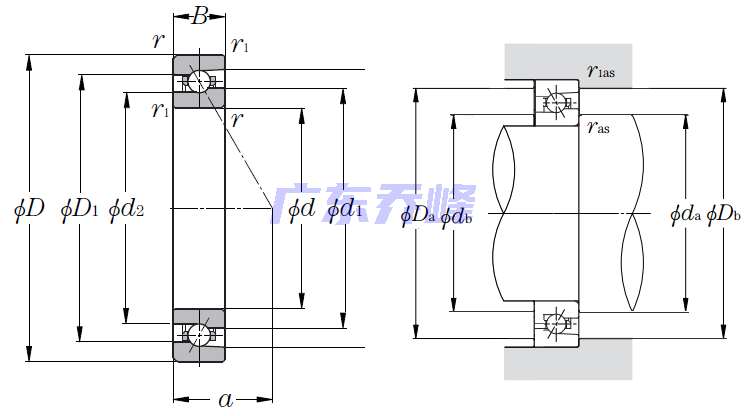 NTN 2LA-HSE034AD軸承圖紙