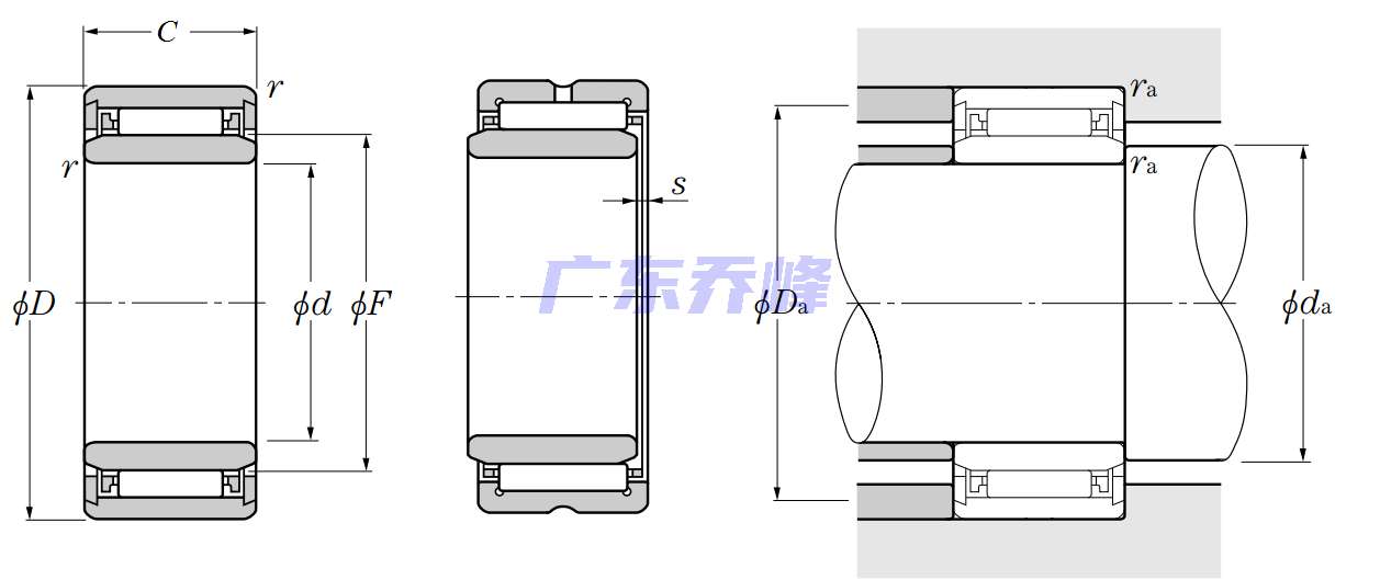 NTN NKS37+1R30X37X22軸承圖紙