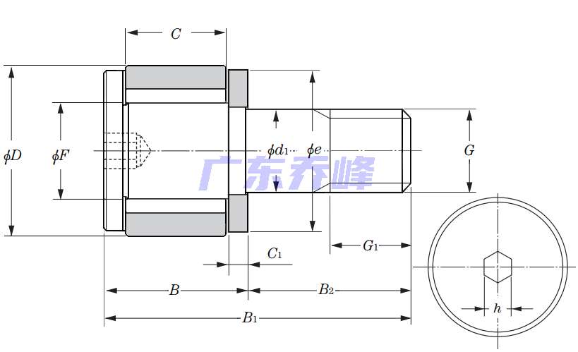 NTN KRMV12XH軸承圖紙
