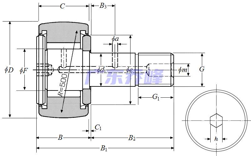 NTN KRV32LLH軸承圖紙