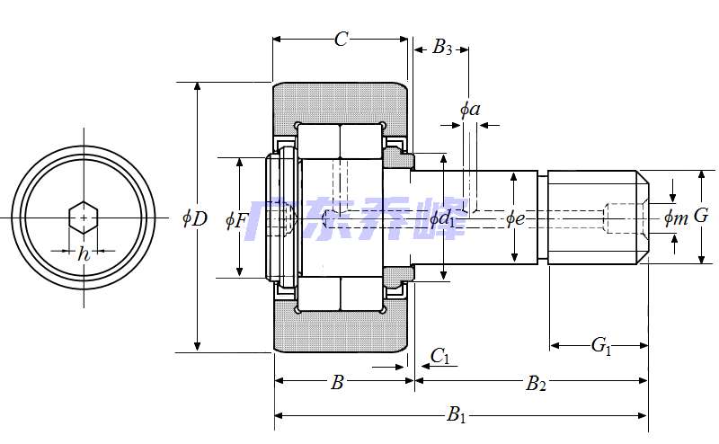 NTN NUKR40XH軸承圖紙