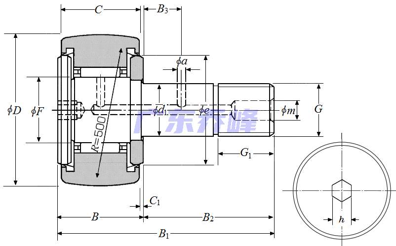 NTN CR20LLH軸承圖紙