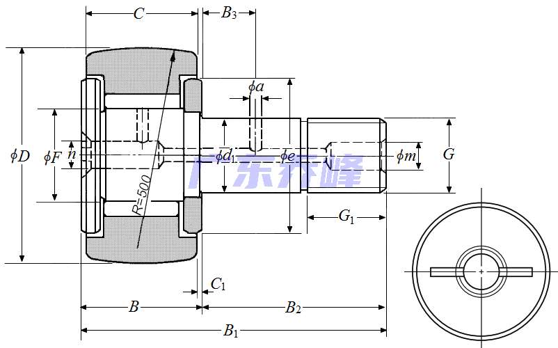 NTN CRV16軸承圖紙