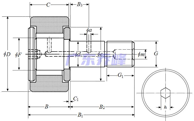 NTN CRV22XH軸承圖紙