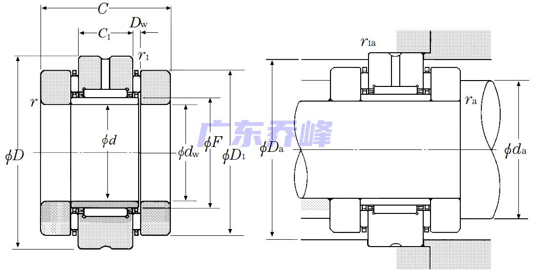 NTN AXN2052軸承圖紙