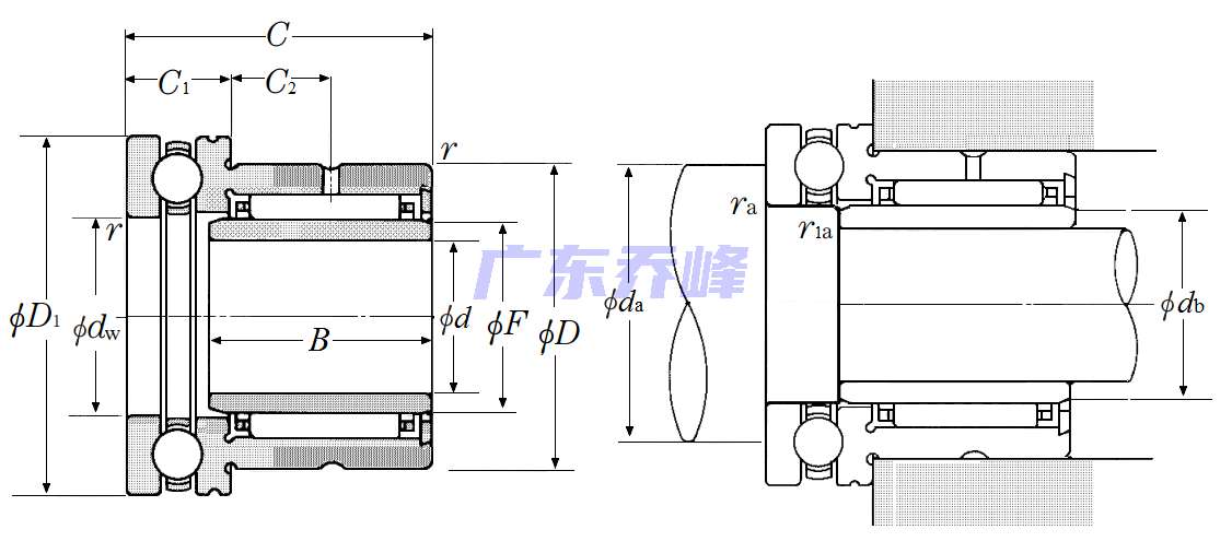 NTN NKX17T2+1R14X17X17軸承圖紙
