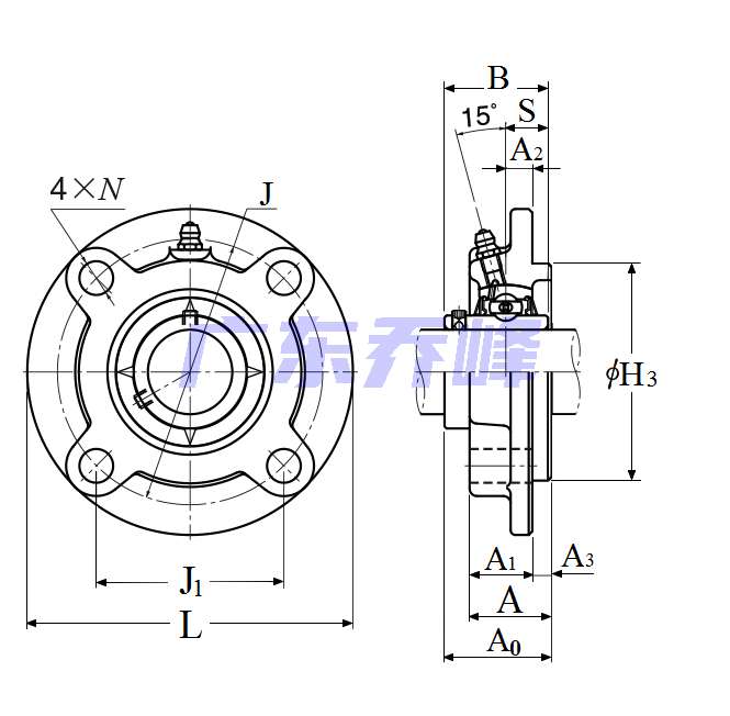 NTN UCFCX11-201D1軸承圖紙